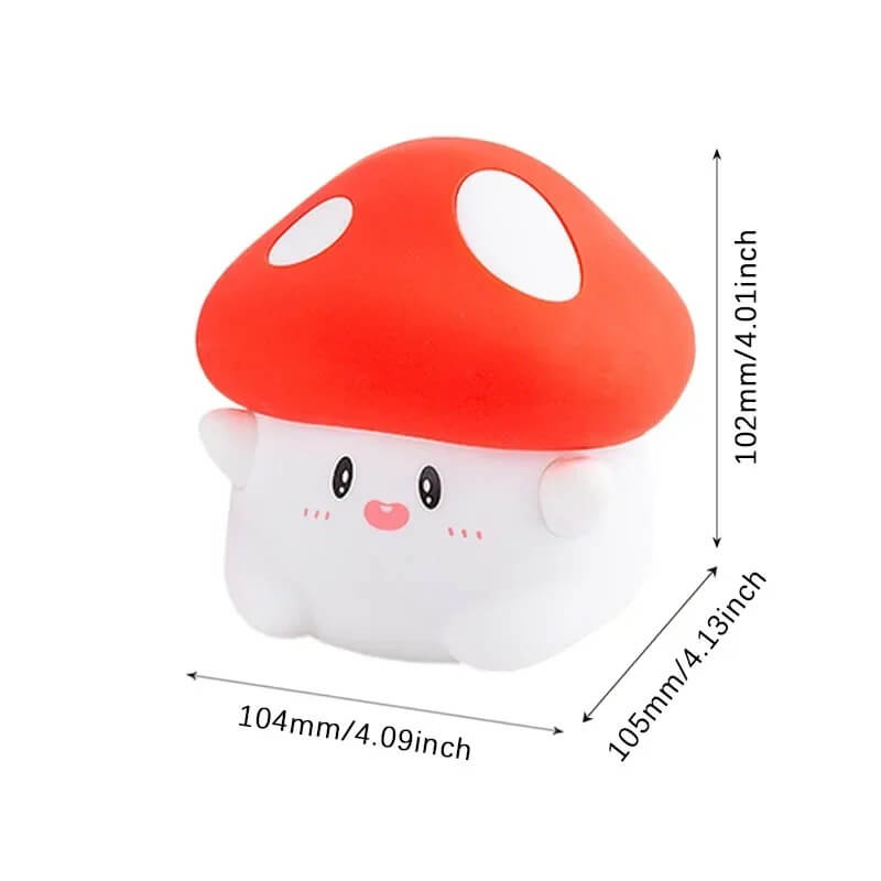 GlowShroom – LED nattlampa i silikon | Mjuk pumpa-, svamp- eller spökdesign för barnrum och sovrum