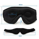 Snoozeit.™  - Bluetooth Sovmask med HD-högtalare - 3D Sovhörlurar med Autoavstängning | Trådlös Bluetooth 5.0