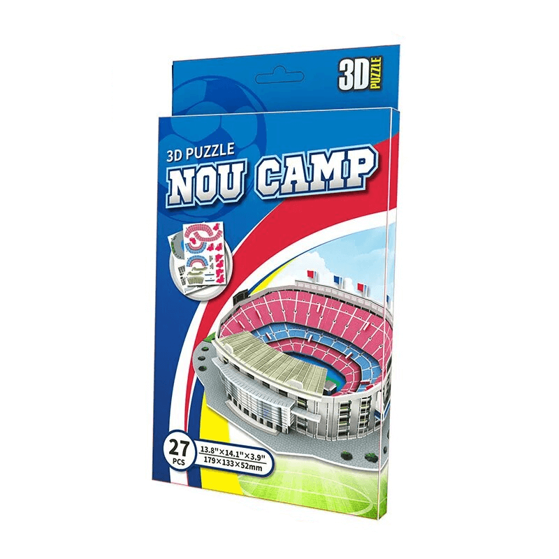 Miniatyr Fotbollsplan 3D Pussel – Realistisk Stadion, Utbildande & Rolig Leksak
