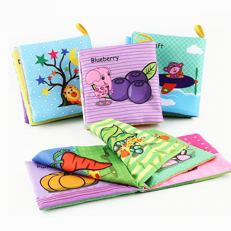Baby Discovery Books – Tygböcker för Tidig Lärande & Sensorisk Upptäckt