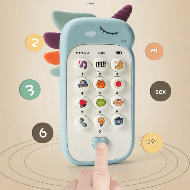 Sensorisk Babyleksak Telefon – Stimulerar Sinnesutveckling och Lek