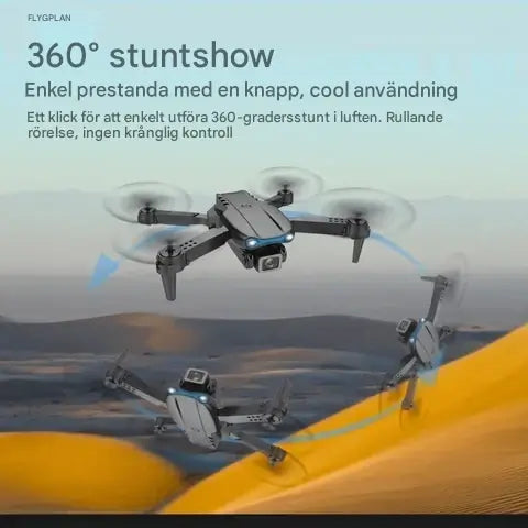 Mini Fjärrkontrollerad Drönare med 4K Kamera – Hopfällbar & Stabil Flygning