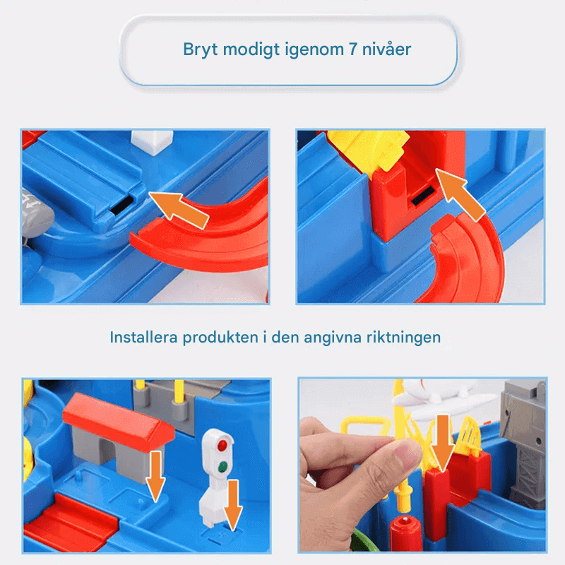Batterifri Racing Tågmodell – Interaktiv och Stötsäker ABS