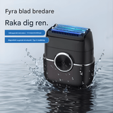 TrimPro - Bærbar elektrisk barbermaskine med 4-bladssystem & Vaskbart design til krop og ansigt