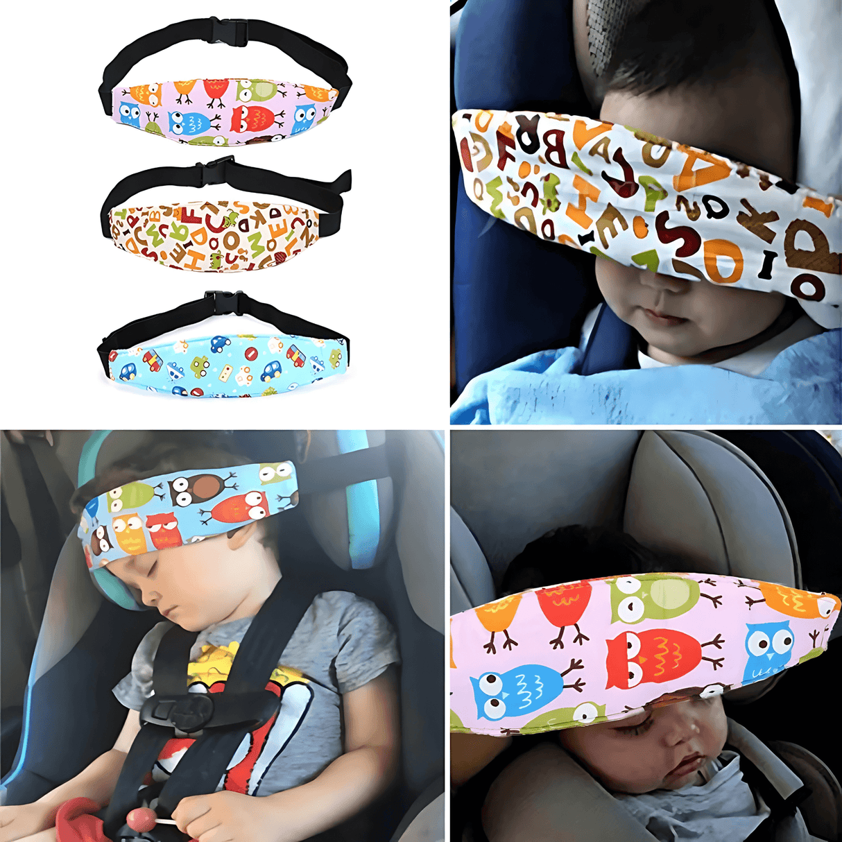 SafeNap - Child Car Seat & Sleeping Support with Head Restraint for Travel and Rest