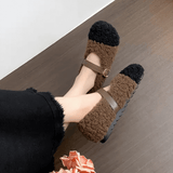 CuddleFlex - Plyssko med guldspænde & tofarvet komfort til indendørs og let udendørs brug