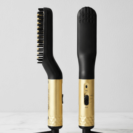 GroomFlex - Electric Comb and Hair Styler with Ionization & Adjustable Heat for Beard and Hair