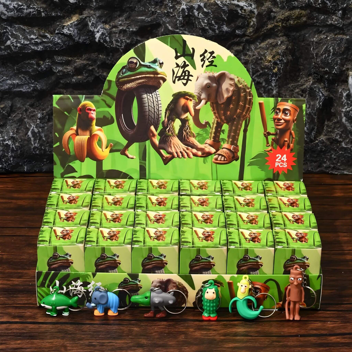 BlinkBox - 24 Italian Mindrot Blind Box Figures & Keychains in Mystery Collector's Set