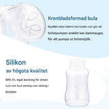 LactiMate - Manual Breast Pump in BPA-free Silicone with Ergonomic Handle & Quiet Operation