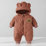 CuddleWear – Varm Babyoverall med Fleecefoder & Lättanvänd Dragkedja för Höst och Vinter