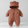 CuddleWear - Warm Baby Coverall with Fleece Lining & Easy to Use Zipper for Fall and Winter