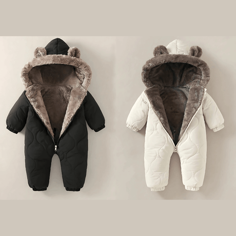 SnugCub – Vinteroverall för Bebis med Fleecefoder, Huva & Värmande Komfort