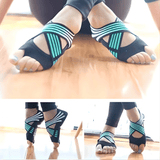 FlexStep - skridsikre yogastrømper med åndbar lycra & ekstra stabilitet til pilates, dans og fitness