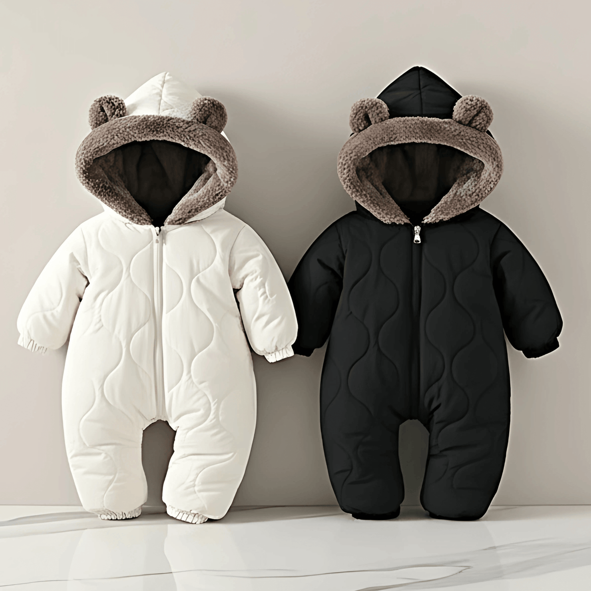 SnugCub – Vinteroverall för Bebis med Fleecefoder, Huva & Värmande Komfort