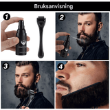 BeardForge - Beard Growth Kit for Men with Roller, Serum, Disinfectant Spray & Comb