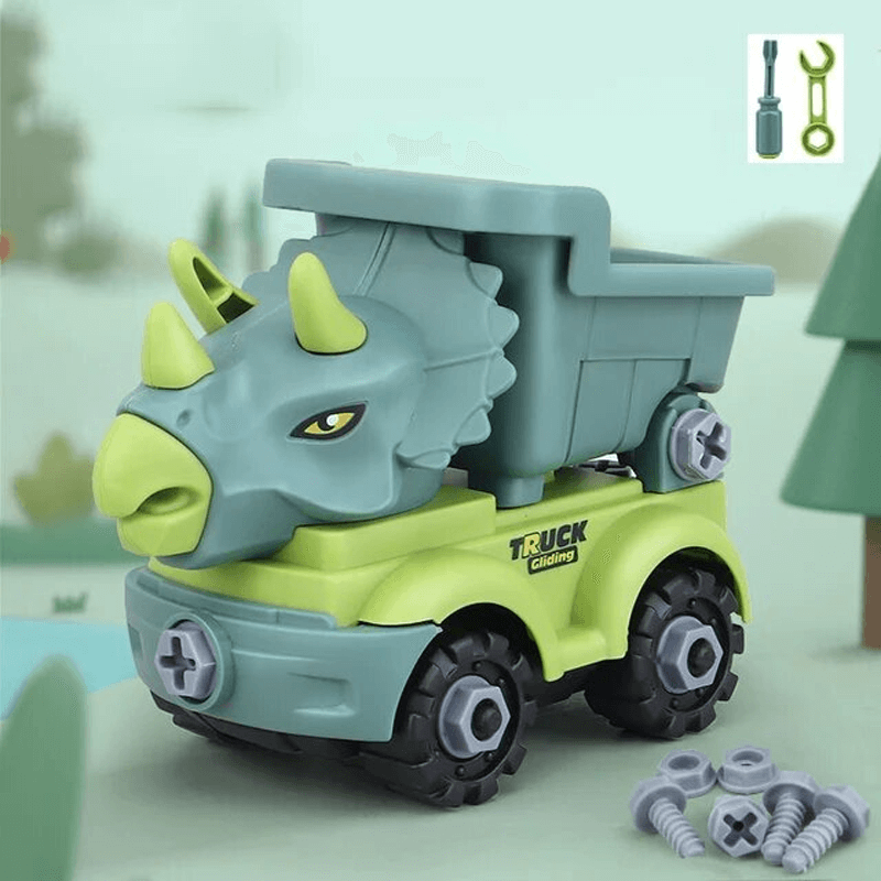 Mini Dinosauriefordon Byggsats – Lek och Lär med Kreativa Kombinationer