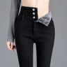 Thermal Winter Jeans with High Waist