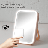 Bärbar LED-Sminkspegel