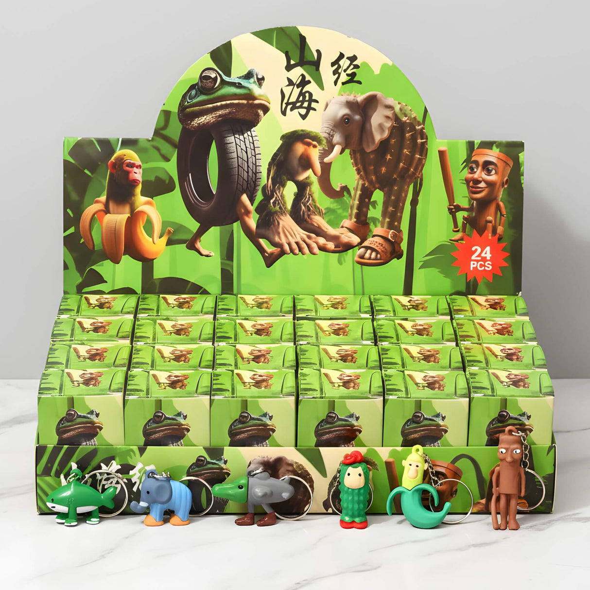 BlinkBox - 24 Italian Mindrot Blind Box Figures & Keychains in Mystery Collector's Set