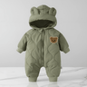 CuddleWear - Warm Baby Coverall with Fleece Lining & Easy to Use Zipper for Fall and Winter