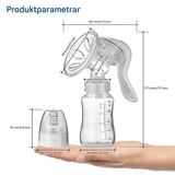 LactiMate - Manual Breast Pump in BPA-free Silicone with Ergonomic Handle & Quiet Operation
