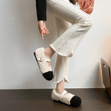 CuddleFlex - Plyssko med guldspænde & tofarvet komfort til indendørs og let udendørs brug