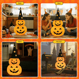 GlowPump – Hopfällbar Upplyst Halloween Pumpa med LED, Timer & Batteridriven Dekoration för Inomhus och Utomhus