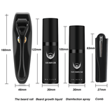 BeardForge - Beard Growth Kit for Men with Roller, Serum, Disinfectant Spray & Comb