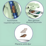 DinoQuest - Electric Dinosaur Slide with Automatic Climbing Stairs, Lights & Music for Kids