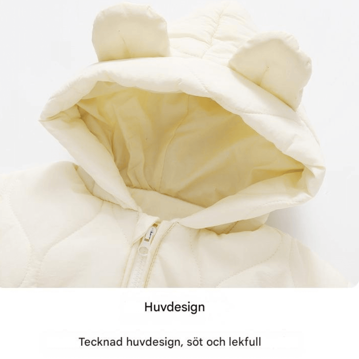 CuddleWear – Varm Babyoverall med Fleecefoder & Lättanvänd Dragkedja för Höst och Vinter