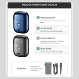 TrimAxis - Men's Triple Blade Electric Shaver, IPX7 Water Resistant Design & USB Type-C Quick Charge