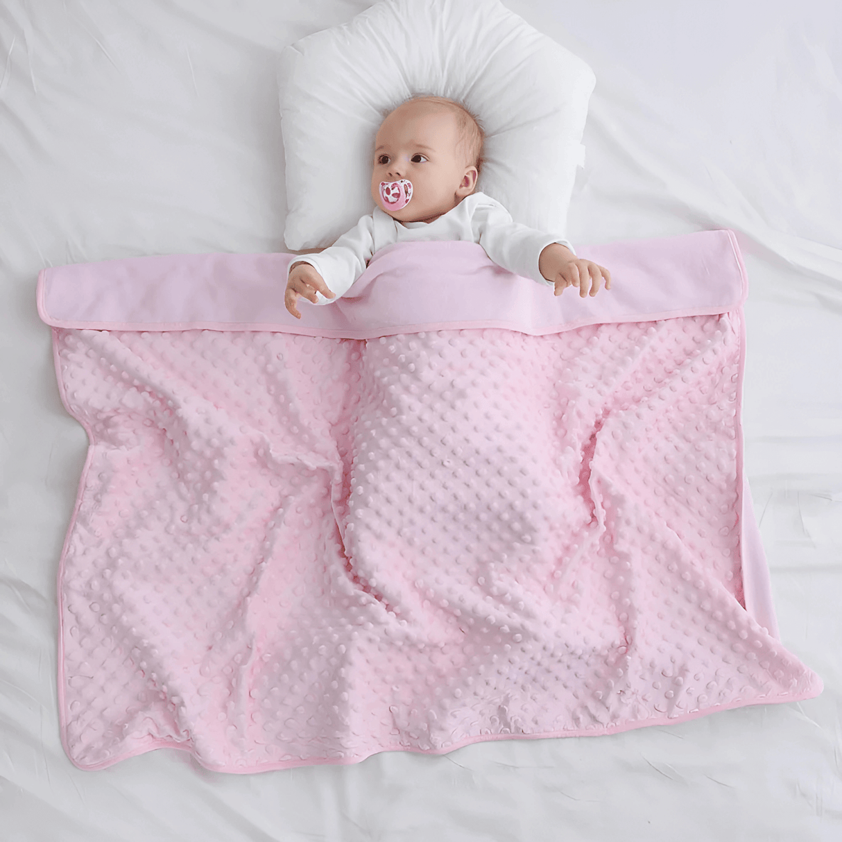 HushBlanket - Soft and Warm Fleece Baby Blanket with Thermal Effect for Newborns and Toddlers