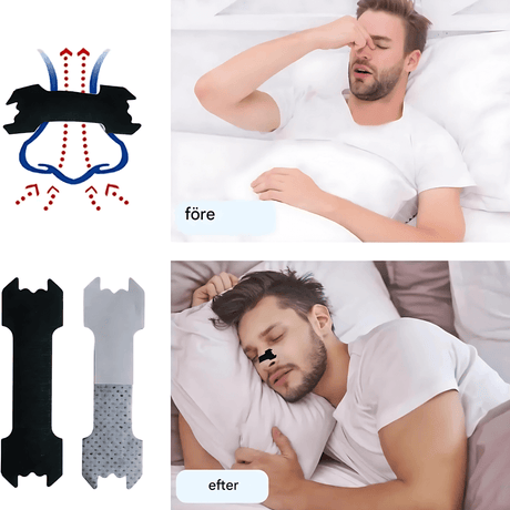 SilentBreathe – Antisnark Nässkydd Strips för Bättre Andning & Lugnare Sömn
