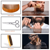 BeardMaster - 6-in-1 Beard Care Kit for Men with Oil, Balm, Comb, Brush & Scissors