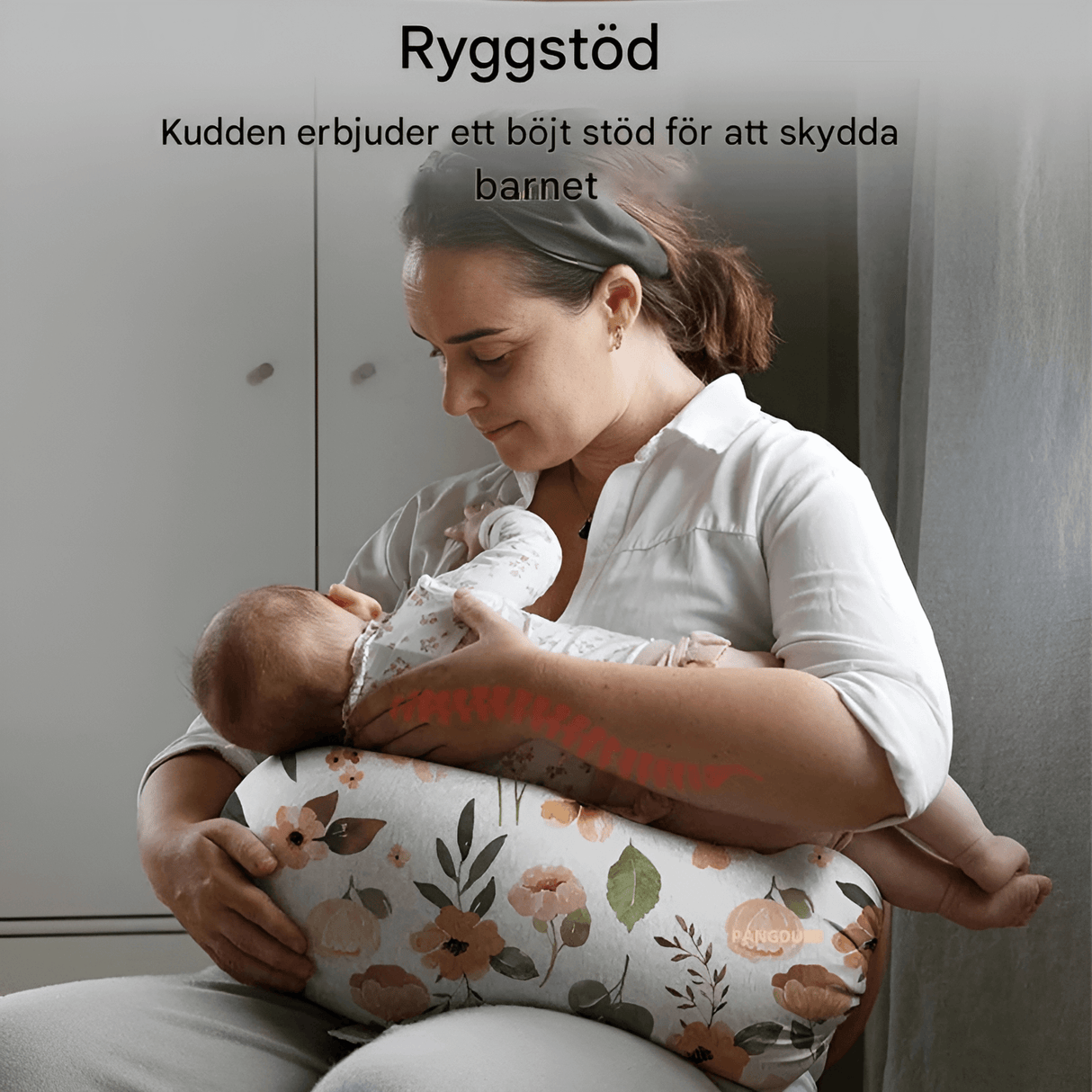 SoftCradle - Scientifically Designed Multifunctional Nursing Pillow with 30° Tilt & Ergonomic Support for Baby and Mom