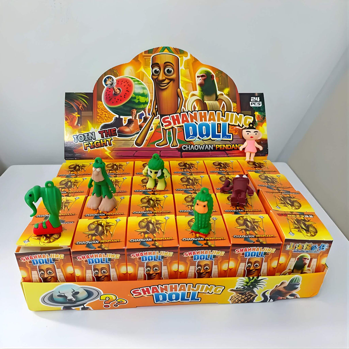 RotBox – 24 st Italienska Mindrot-karaktärer Nyckelringar & Samlarfigurer i Mystery Box