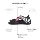 FlexStep - skridsikre yogastrømper med åndbar lycra & ekstra stabilitet til pilates, dans og fitness