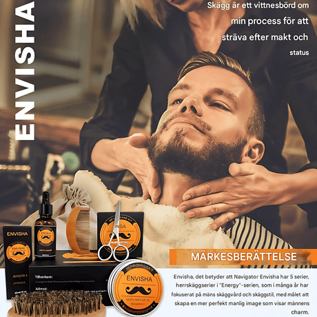 BeardMaster - 6-in-1 Beard Care Kit for Men with Oil, Balm, Comb, Brush & Scissors