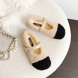 CuddleFlex - Plyssko med guldspænde & tofarvet komfort til indendørs og let udendørs brug