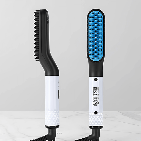 GroomFlex - Electric Comb and Hair Styler with Ionization & Adjustable Heat for Beard and Hair
