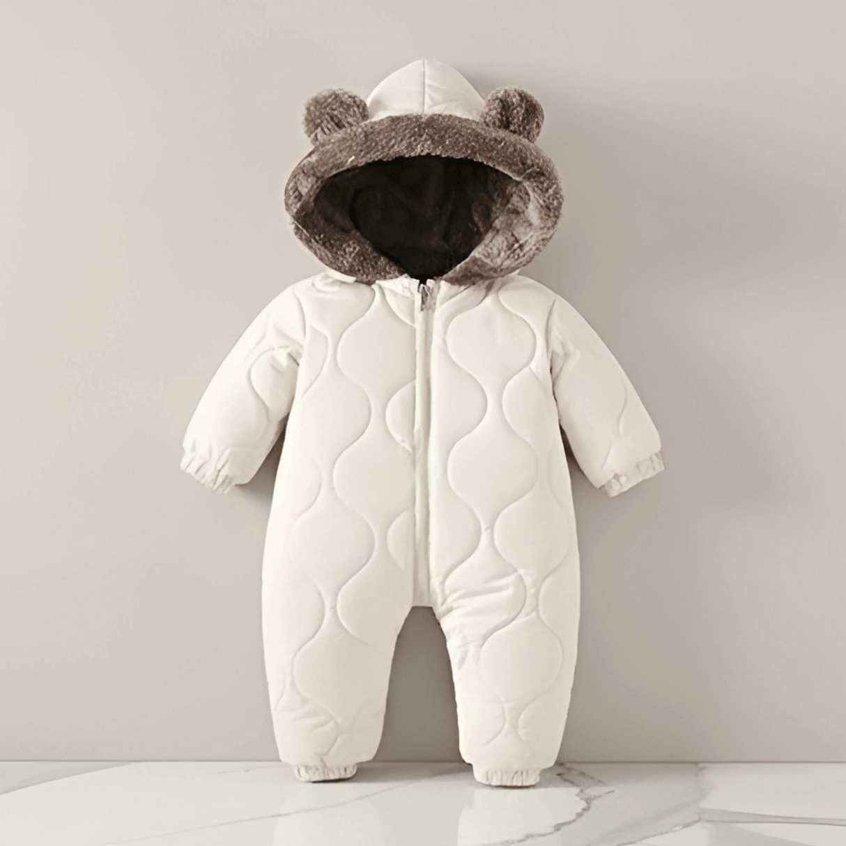 SnugCub – Vinteroverall för Bebis med Fleecefoder, Huva & Värmande Komfort