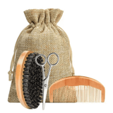 BeardMaster - 6-in-1 Beard Care Kit for Men with Oil, Balm, Comb, Brush & Scissors