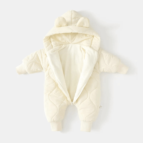 CuddleWear – Varm Babyoverall med Fleecefoder & Lättanvänd Dragkedja för Höst och Vinter