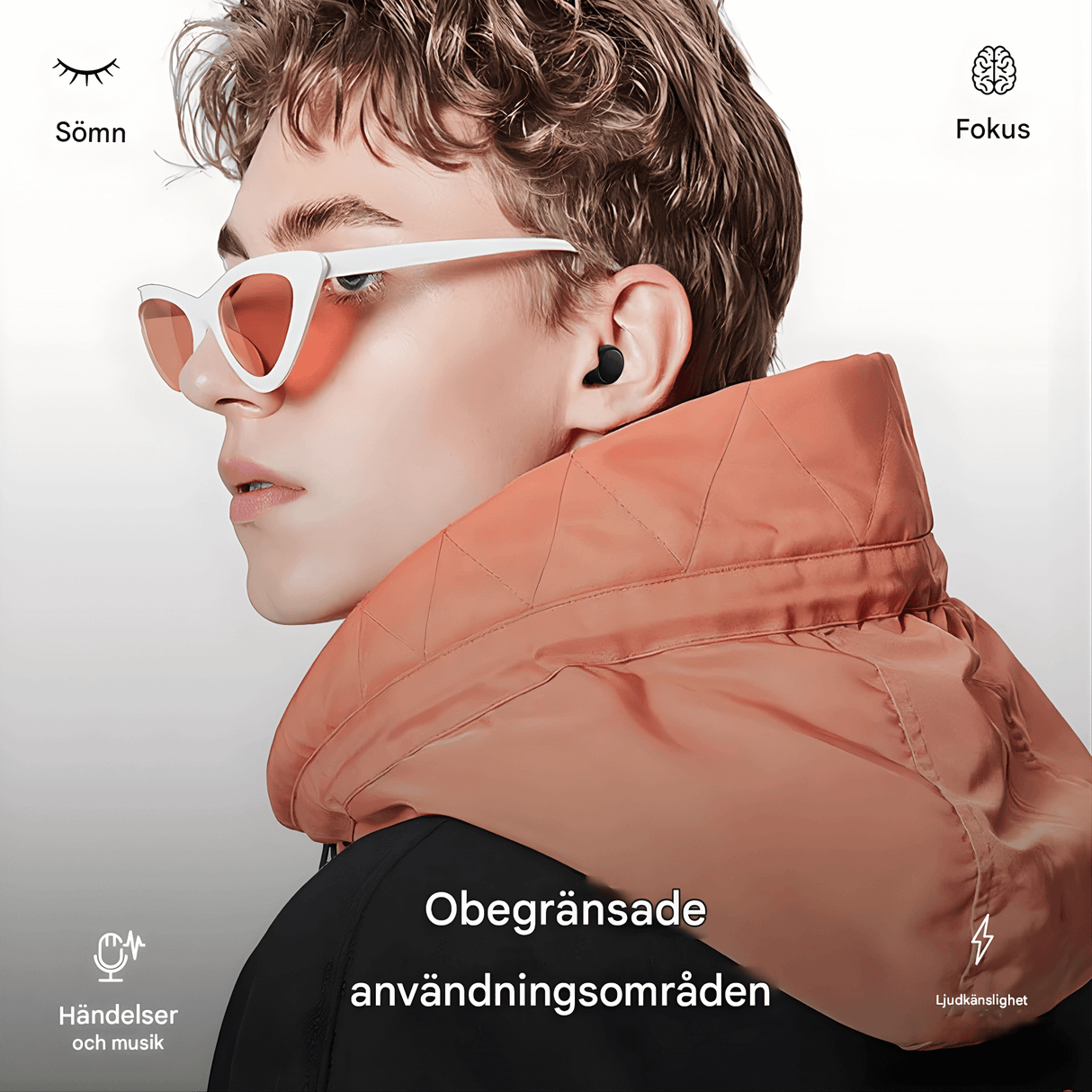 SilenEase - Soft Reusable Silicone Earplugs for Sleep, Travel & Concentration