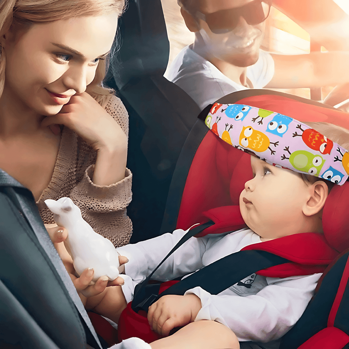 SafeNap - Child Car Seat & Sleeping Support with Head Restraint for Travel and Rest