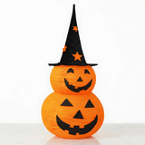 GlowPump – Hopfällbar Upplyst Halloween Pumpa med LED, Timer & Batteridriven Dekoration för Inomhus och Utomhus