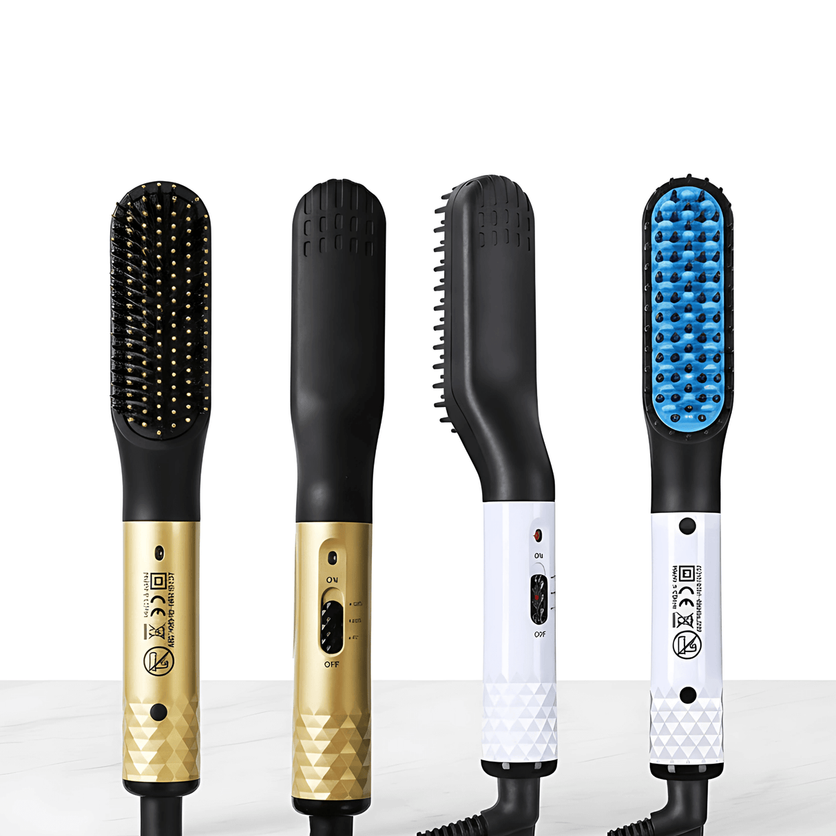 GroomFlex - Electric Comb and Hair Styler with Ionization & Adjustable Heat for Beard and Hair