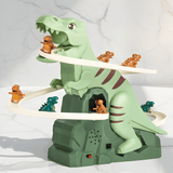 DinoQuest - Electric Dinosaur Slide with Automatic Climbing Stairs, Lights & Music for Kids