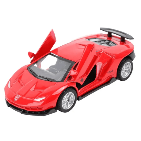 Diecast Sportbilmodell Leksak – Mini Racing Bil med Fällbar Struktur