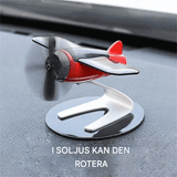 Solcellsdriven Mini Luftfräschare för Bil & Hem – Dekorativ i Flygplansdesign, Luftrenande & Energisnål